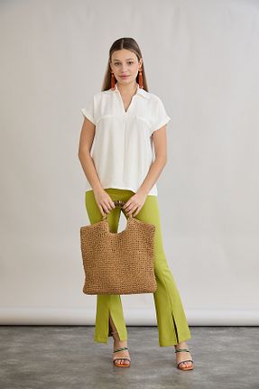 بلوز نباتی زنانه ساده HOFY - کد 897879950