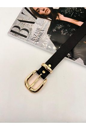 کمربند مشکی زنانه چرم مصنوعی MODAM HİFA - کد 897745927