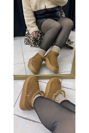 بوت / نیم بوت قهوه ای زنانه جیر TUBA TOPTAŞ - کد 897755067