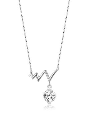 گردنبند نقره رنگی زنانه 925 عیار Swarovski - کد 898362630