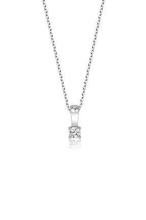 گردنبند استیل ( فولاد ) زنانه نقره Swarovski - کد 897764428