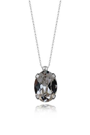 گردنبند استیل ( فولاد ) زنانه نقره Swarovski - کد 897760106