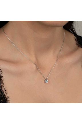 گردنبند نقره رنگی زنانه 925 عیار Findit - کد 898393879