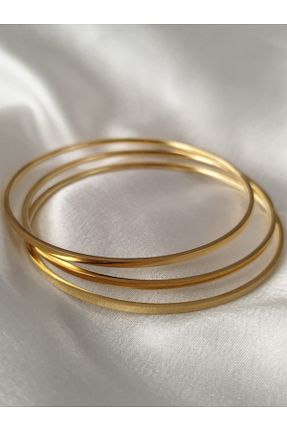 دستبند استیل (فولاد) زرد زنانه استیل (فولاد) LADYBİRDAKSESUAR - کد 897821869
