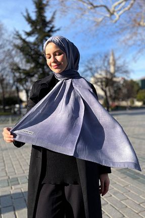 شال سرمه ای زنانه پنبه ای EVERMORE - کد 898652659