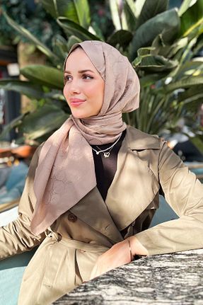 شال بژ زنانه پنبه ای EVERMORE - کد 897831623