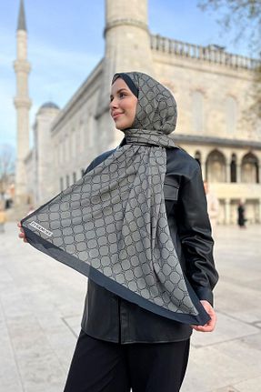شال طوسی زنانه پنبه ای EVERMORE - کد 898652651