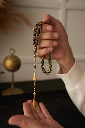 تسبیح مشکی کهربا COLLECTION OF ROSARY - کد 897843086