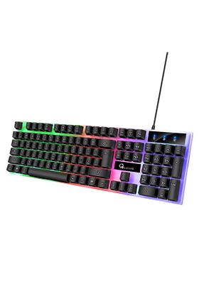 کیبورد گیمر مشکی Okalisto - کد 897848293