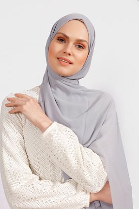 شال طوسی زنانه شیفون Differenza - کد 897849773