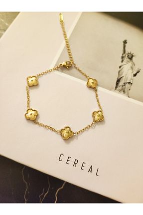 دستبند استیل (فولاد) زرد زنانه استیل (فولاد) Mara Bijuteri ve Aksesuar - کد 897848973
