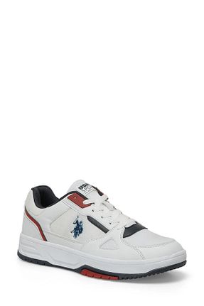 کفش اسنیکر سفید مردانه بند دار U.S. Polo Assn. - کد 897843956