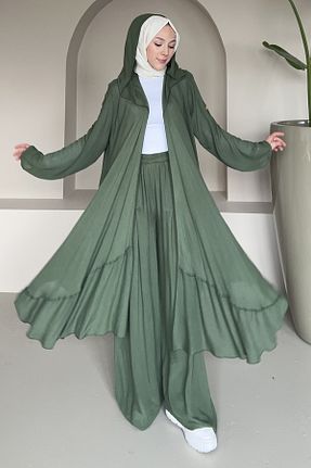 ست بالاتنه و پائین تنه خاکی زنانه بافتنی Saklı Butik - کد 897852456