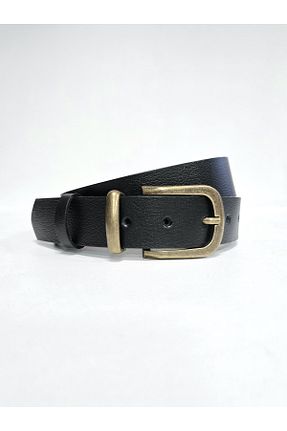 کمربند مشکی زنانه چرم خالص Kemerix - کد 897851557