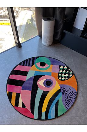 فرش رنگی قابل شستشو Rugs Modern Halı - کد 897876020