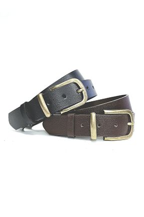 کمربند مشکی زنانه چرم خالص Kemerix - کد 897854850