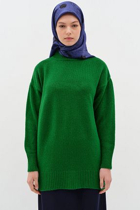 تونیک حجاب سبز زنانه رگولار Tuğba - کد 899734357