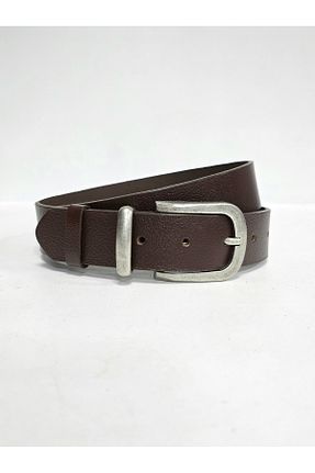 کمربند قهوه ای زنانه چرم خالص Kemerix - کد 897883978