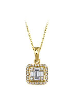 گردنبند طلا زرد زنانه 14 عیار Assos Pırlanta - کد 770694605
