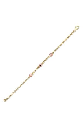 دستبند طلا زرد بچه گانه 14 عیار Assos Pırlanta - کد 788343745