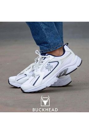 کفش اسنیکر سفید زنانه بند دار BUCKHEAD - کد 831931420