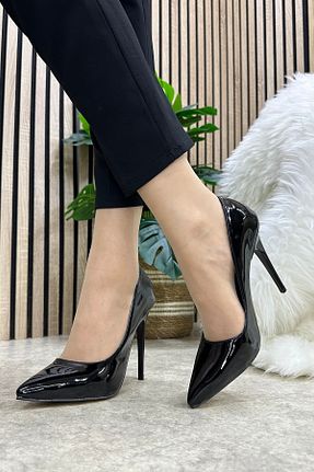 کفش پاشنه بلند کلاسیک مشکی زنانه چرم مصنوعی Nstil - کد 825761668