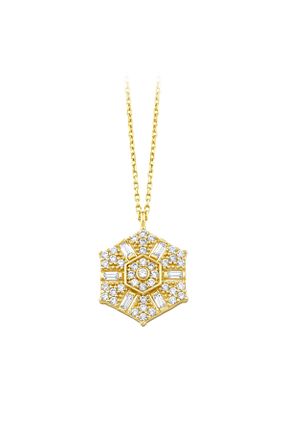 گردنبند طلا زرد زنانه 14 عیار Assos Pırlanta - کد 835441469