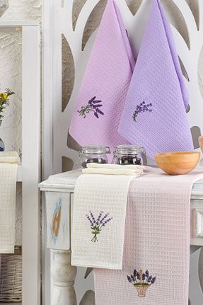 حوله آشپزخانه رنگی پنبه Denia Home Textile - کد 897882559