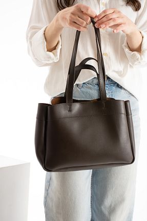 کیف دوشی قهوه ای زنانه چرم مصنوعی Kaya Bag - کد 897882148