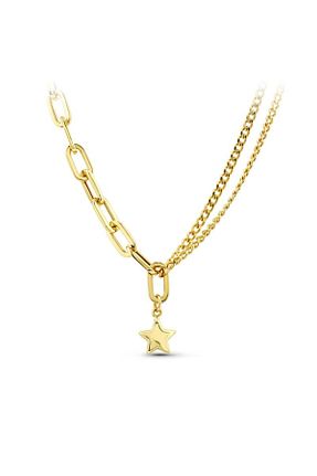 گردنبند طلا زرد زنانه 14 عیار Assos Pırlanta - کد 746535647
