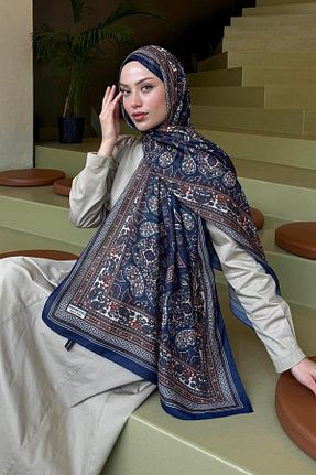 شال سرمه ای زنانه lamelif.com - کد 897884595