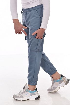 شلوار کرمگن آبی بچه گانه کارگو MORE KIDS - کد 898526989