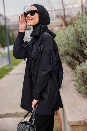 پیراهن حجاب مشکی زنانه رگولار LOCCO - کد 897897893
