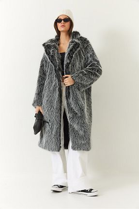 کاپشن مشکی زنانه Straight Bianco Lucci - کد 897901785