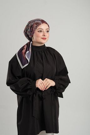 روسری بنفش چاپی Giverny - کد 897896528