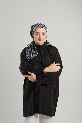 روسری طوسی پلی استر Giverny - کد 897897018