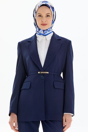 کت حجاب سرمه ای زنانه رگولار Tuğba - کد 897913460