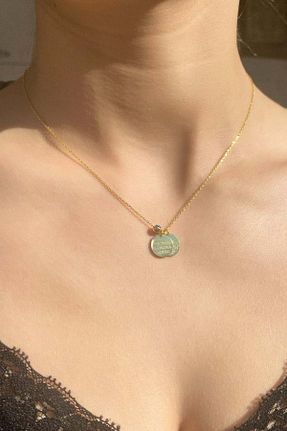 گردنبند نقره طلائی زنانه 925 عیار Spossy Silver Jewelry - کد 897910065