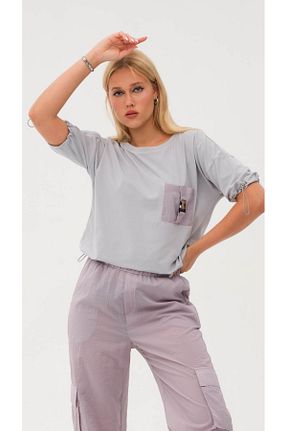 ست گرمکن طوسی زنانه پنبه ای sogo - کد 897906485