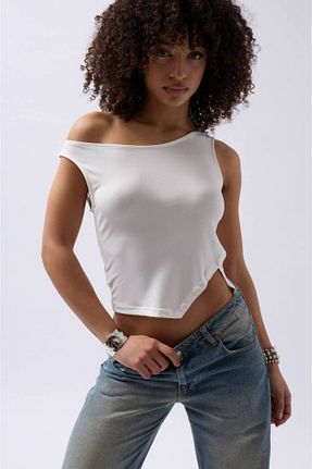 بلوز سفید زنانه ساده Secret Passion Lingerie - کد 897906799