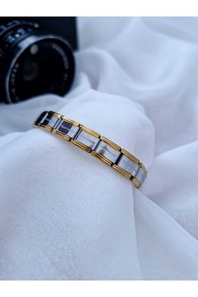 دستبند استیل (فولاد) طلائی زنانه استیل (فولاد) EZ accessories - کد 860342696