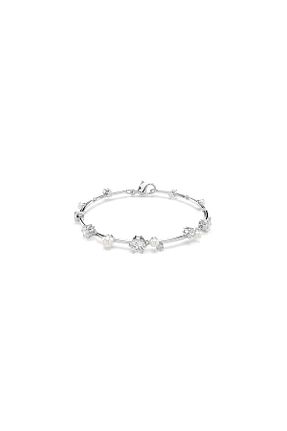 النگو قهوه ای زنانه 8 عیار Swarovski - کد 897900618
