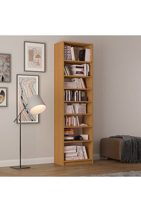 قفسه کتاب قهوه ای 205 cm Asra Trend - کد 266729908