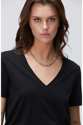 تیشرت مشکی زنانه رگولار Network - کد 897907651
