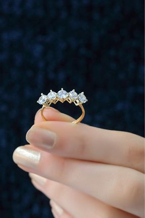 انگشتر طلا زرد زنانه 8 عیار aytekgold - کد 180933038