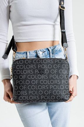 کیف دوشی مشکی زنانه چرم مصنوعی Polo Of Colors - کد 897913326