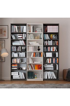 قفسه کتاب طوسی 205 cm Asra Trend - کد 266761750