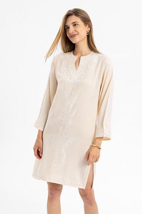 لباس بژ زنانه بافتنی Deriderim - کد 847331879