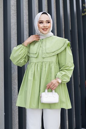 پیراهن حجاب سبز زنانه رگولار LOCCO - کد 897923347