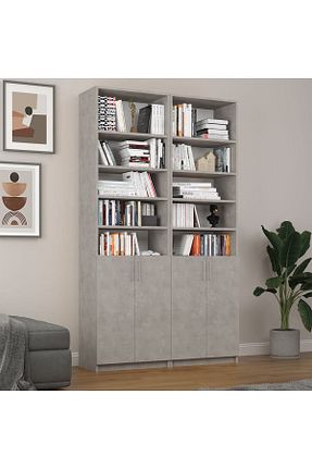 قفسه کتاب آبی 205 cm Asra Trend - کد 276431200
